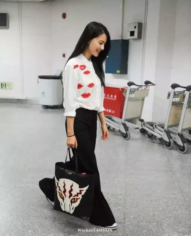 刘诗诗阔腿裤,刘诗诗穿阔腿裤太惊艳