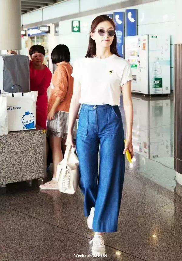 刘诗诗阔腿裤,刘诗诗穿阔腿裤太惊艳