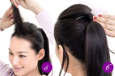 上窄下宽脸合适什么发型马尾辫,合适长脸女生的高马尾发型编发