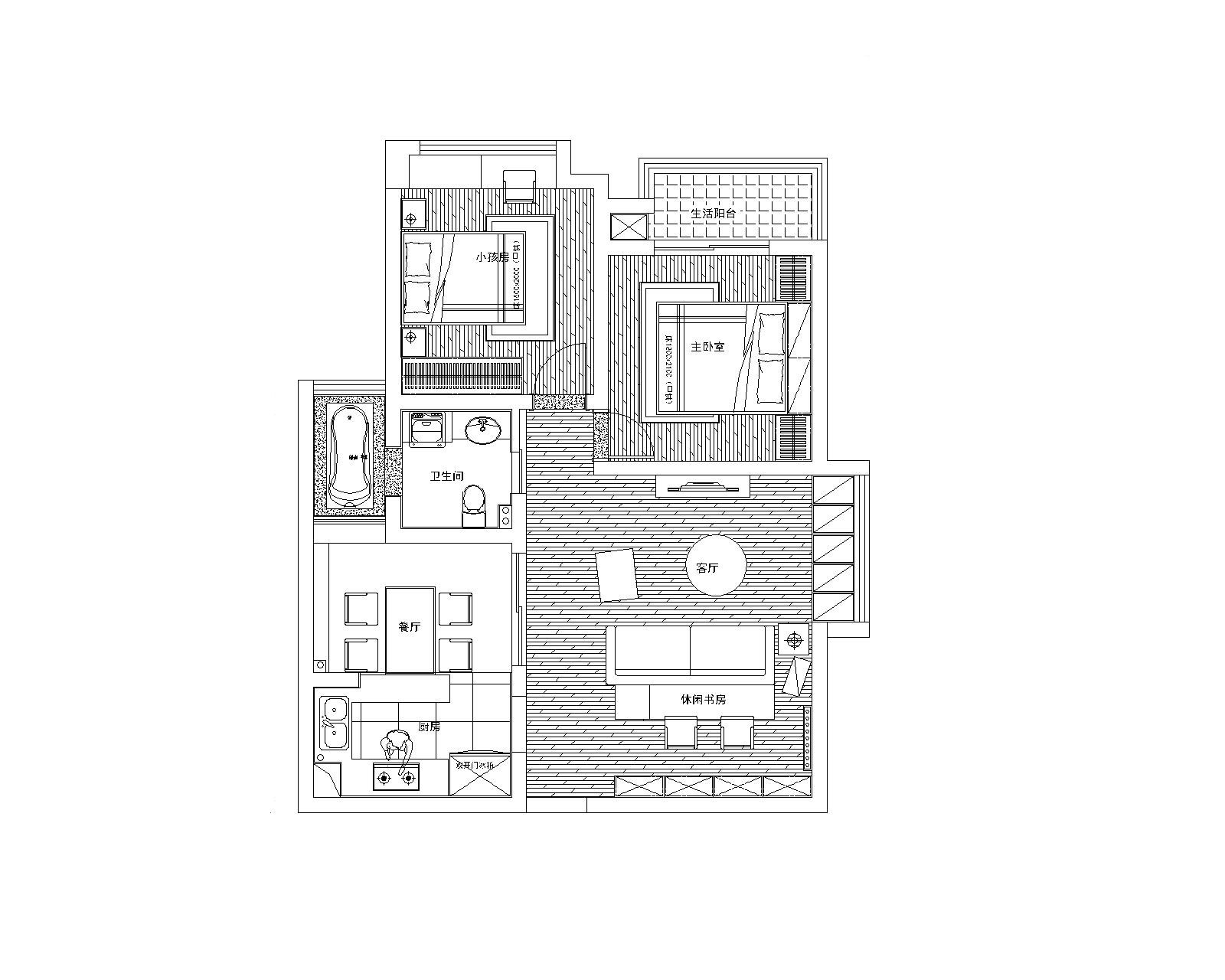 上海实创装饰打造97平浦东星河湾时尚现代年轻一族
