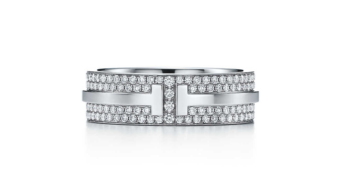 蒂芙尼au750t型戒指多少钱,蒂芙尼t系列戒指国外价格