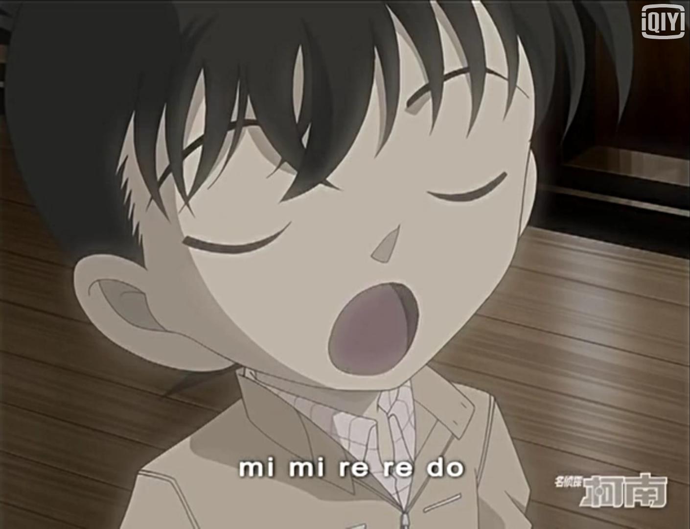 柯南搞笑视频别开腔,唱歌时的柯南