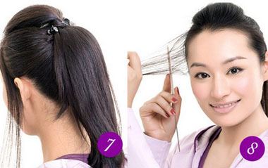 上窄下宽脸合适什么发型马尾辫,合适长脸女生的高马尾发型编发