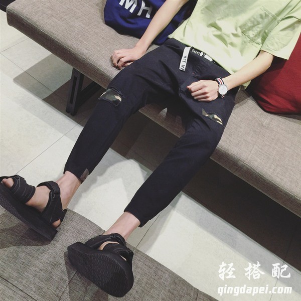 最时尚潮流小脚裤男士,男生也爱穿小脚裤