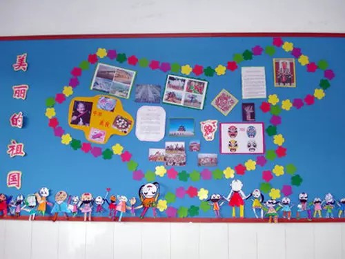 幼儿园教室秋季墙面布置简单大方,秋季国庆中秋幼儿园教室墙面布置