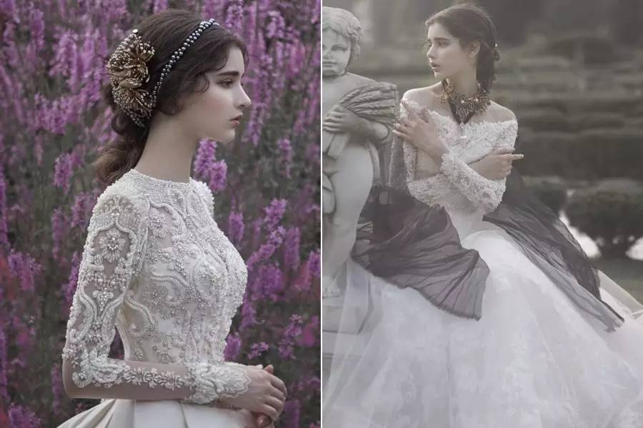 气质美女唯美梦幻婚纱,世界最美的顶级婚纱