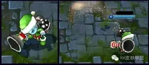 lol手游奥利安娜冰雪节皮肤特效,船长冰雪节皮肤特效