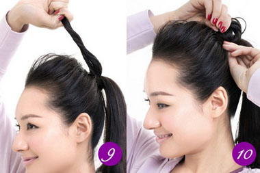 上窄下宽脸合适什么发型马尾辫,合适长脸女生的高马尾发型编发