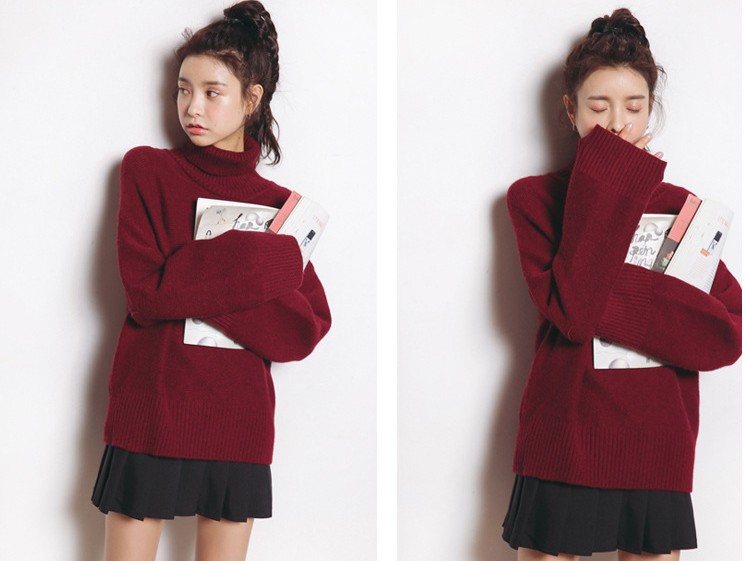 韩国毛衣的特点,韩国东大门高领毛衣