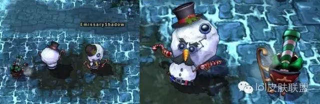 lol手游奥利安娜冰雪节皮肤特效,船长冰雪节皮肤特效