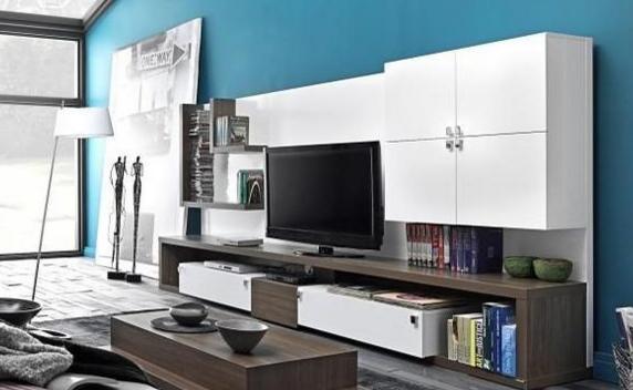 满墙电视柜深度最佳设计尺寸,卧室衣柜和电视柜一体尺寸效果图