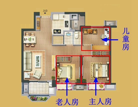 日照城檀悦83平效果图,日照城檀悦复式设计方案