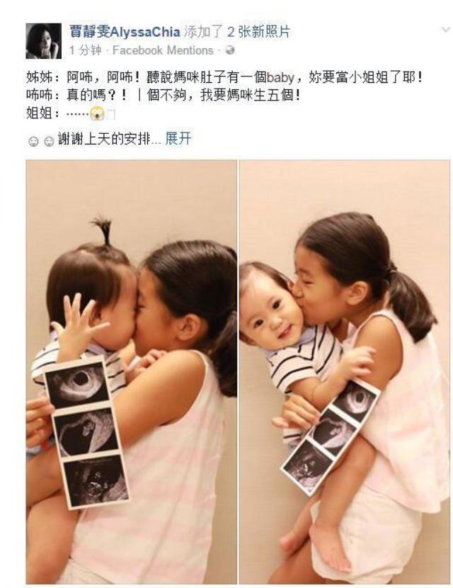 贾静雯多少岁生二胎三胎,贾静雯要四胎吗