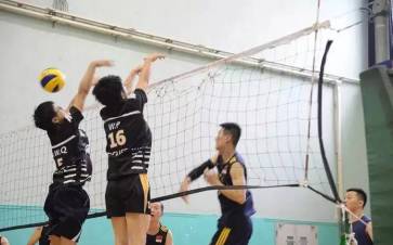 2020年上海市排球联盟比赛,业余排球比赛现场