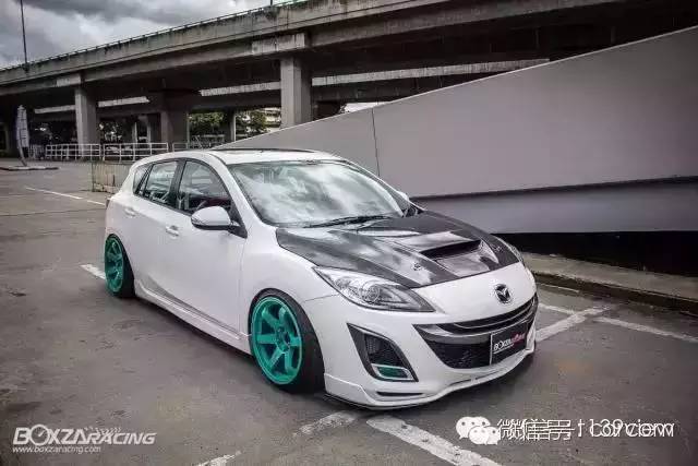 手动马自达3星骋两厢改装,马自达3平民如何改装好看