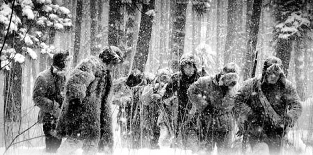 东北抗联歌曲露营之歌,东北抗联雪地露营