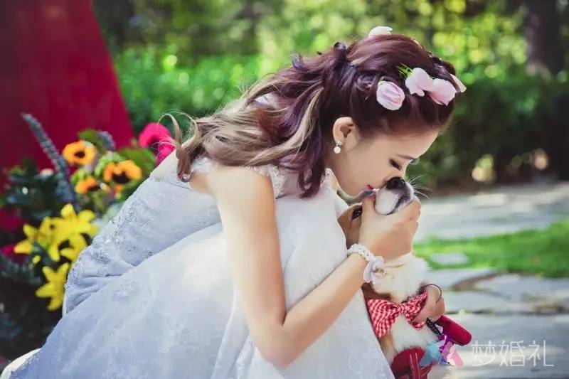 这场还原“暮光之城”的波西米亚婚礼，一只心机柯基告捷抢镜