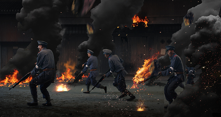 雄鸡一唱天下白完全诗,雄鸡一唱天下白国画