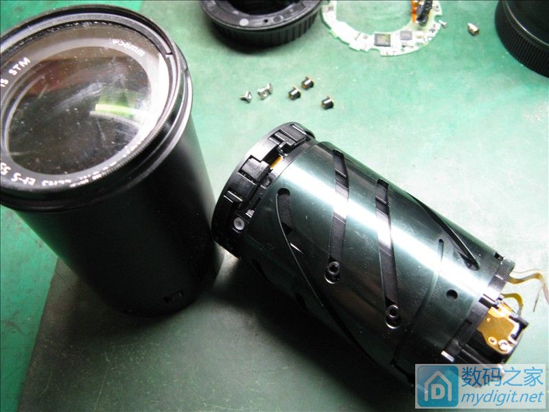 佳能55-250三代镜头维修视频,佳能18-55stm镜头拆解