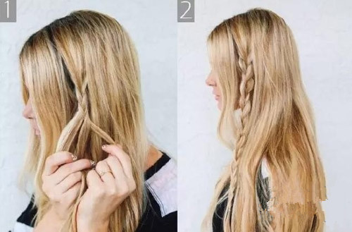 编发教程简单日常编发,编发简单8步教会你一款时尚编发