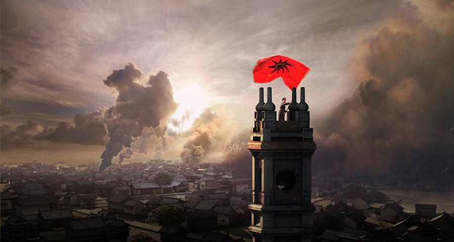 雄鸡一唱天下白完全诗,雄鸡一唱天下白国画