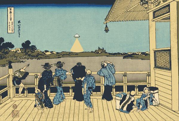 设计稿作品动态展示,浮世绘设计图素材