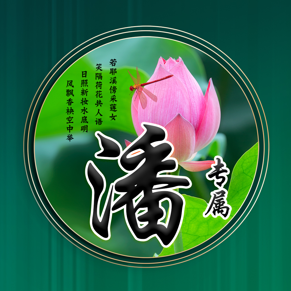100张唯美荷花姓氏头像,合适做头像的荷花图片清晰点的