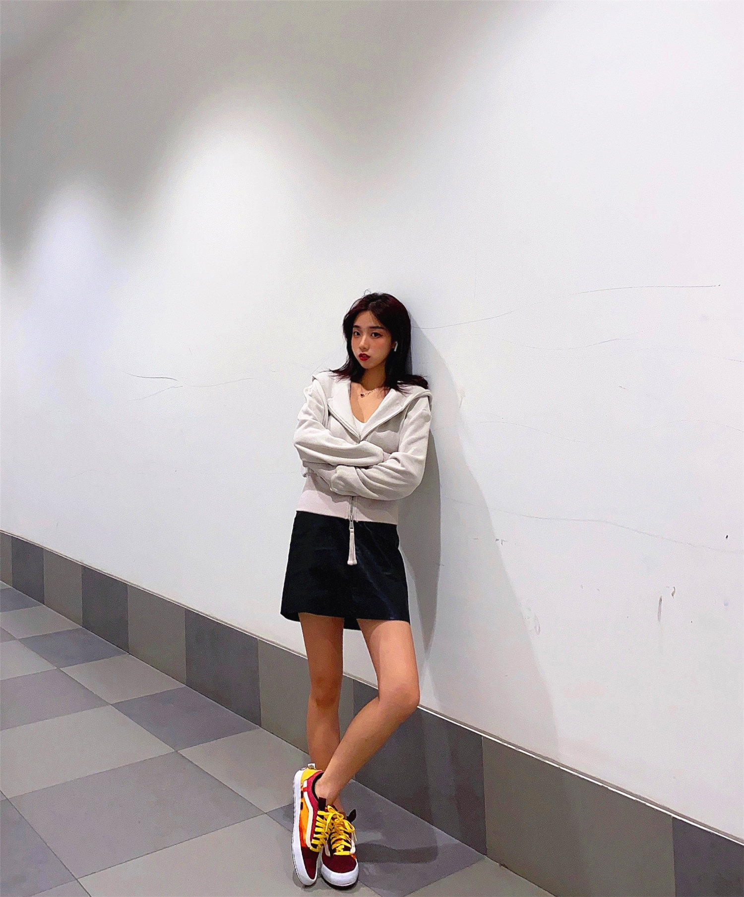 vans复古今秋回潮,vans解构绿色穿搭