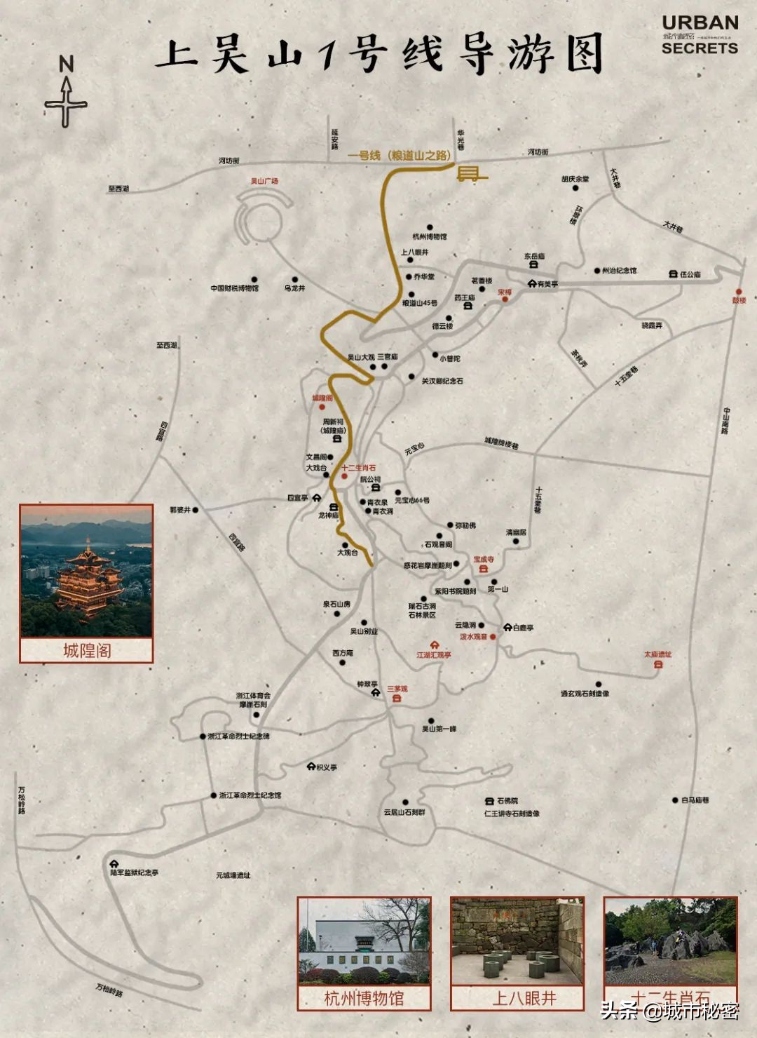 吴山和城隍山,城隍山吴山