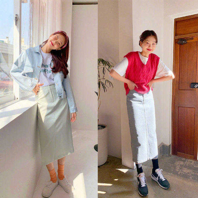 春天穿的小清新套装,合适春天穿的套装女