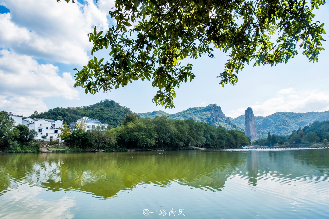 浙江丽水仙都景色照片,丽水仙都水墨画