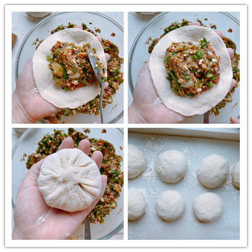 雪菜软饼,发面雪菜饼的做法
