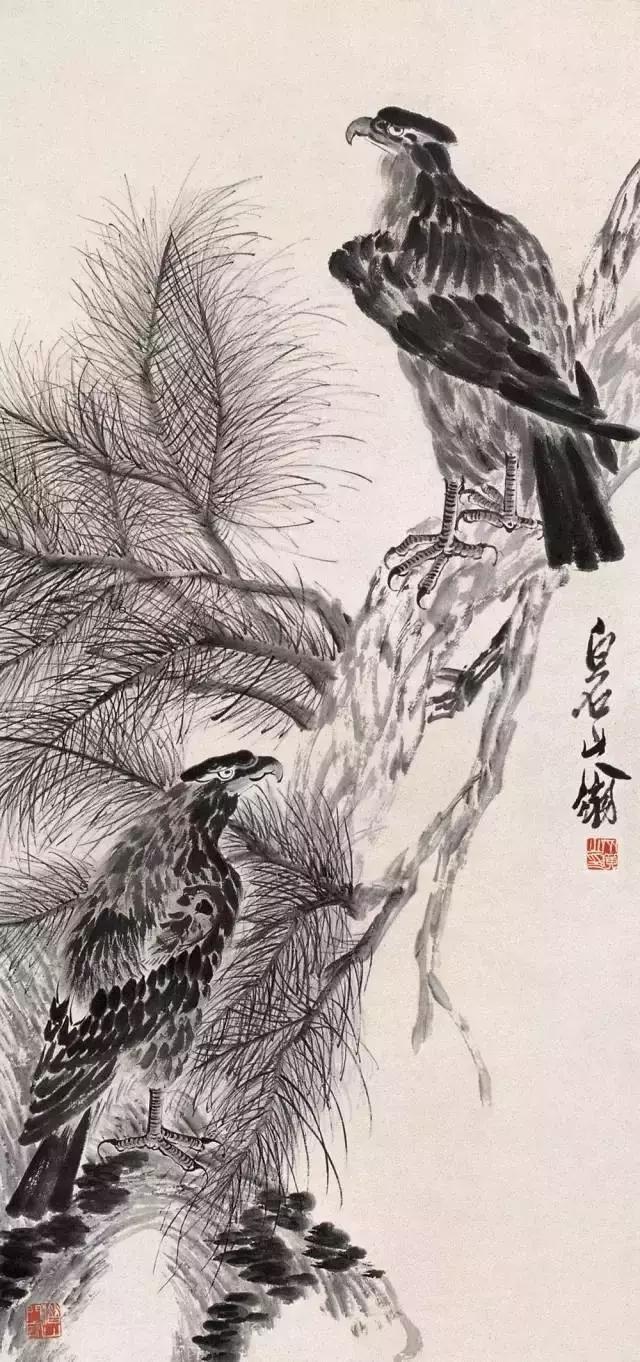 鉴赏岳飞书法非一般的霸气,雄姿英发大师笔下的鹰