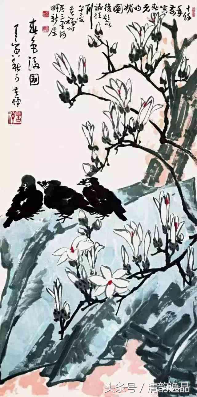 十大写意花鸟画名家,八大花鸟画高清大图