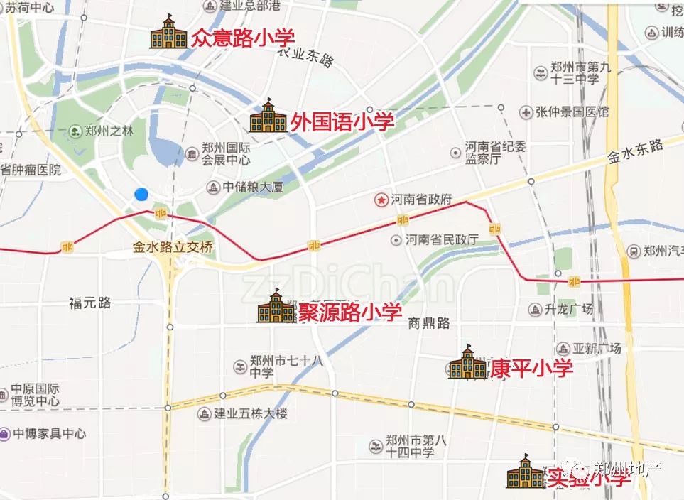 郑州十大小学划片及楼盘,郑州小学排名房价