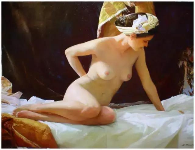 “文艺三级片”式的裸女油画，青春逼人！高价出手