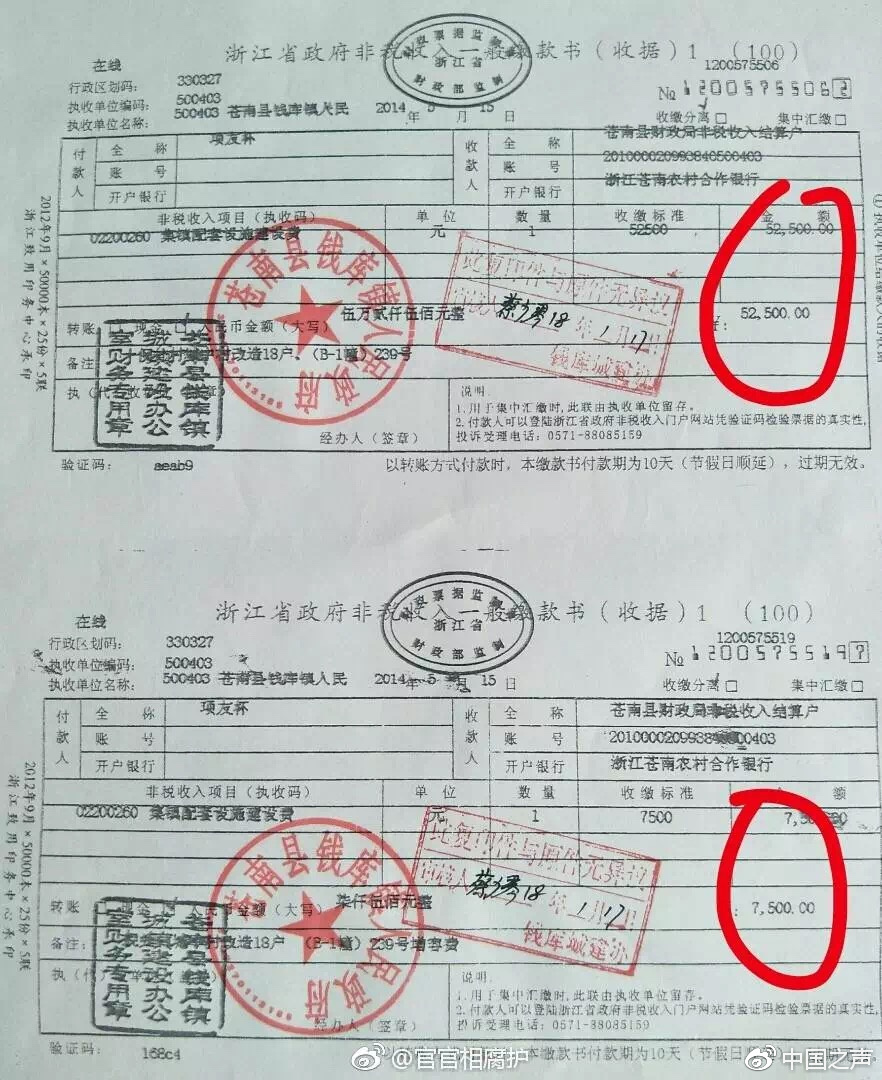 浙江温州一镇政府违法收费近477万发改局责令退还拒不落实