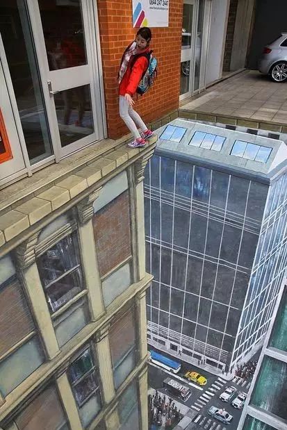 唯美3d画墙绘,破墙而出3d墙绘作品