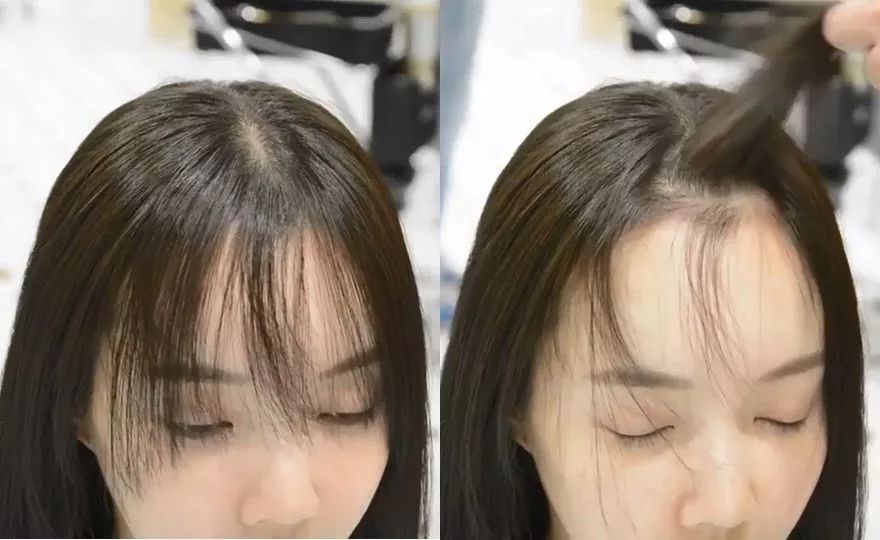 发型师必学的几款刘海教程,韩式八字刘海吹头发方法