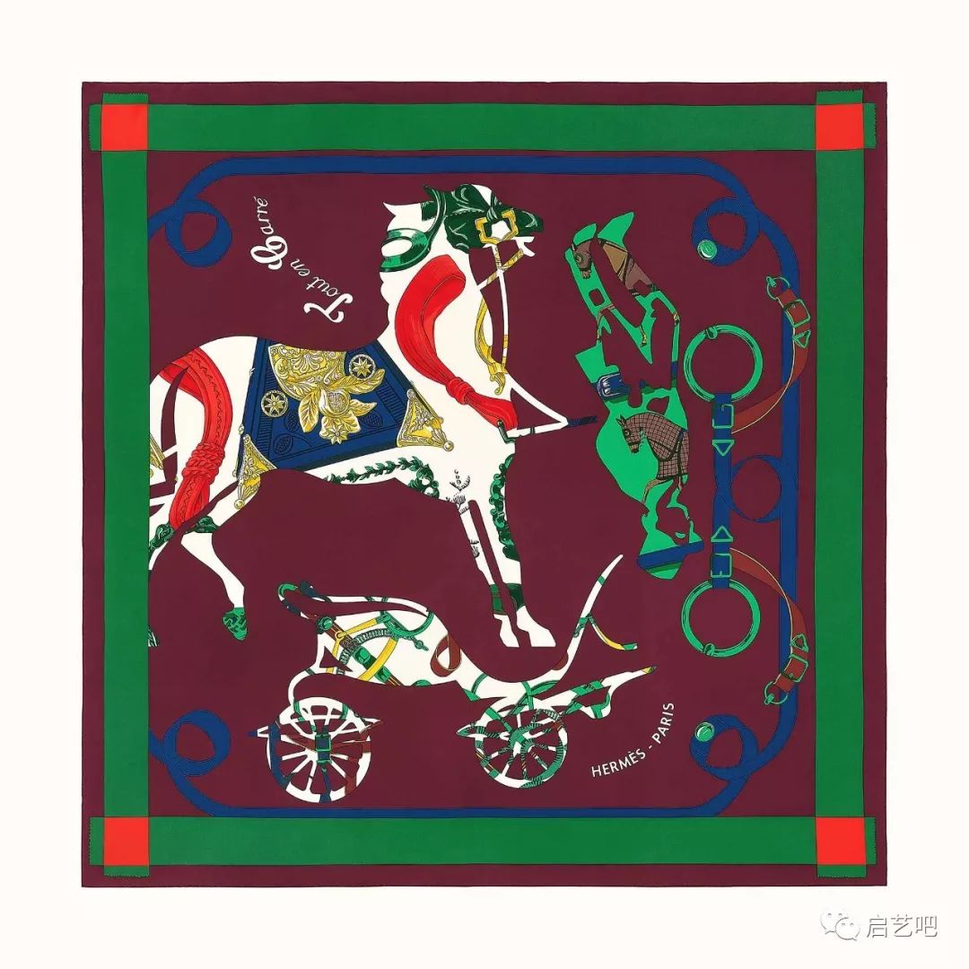 踏青归来,爱马仕中式马鞍丝巾