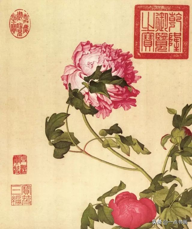 清代画家沈振麟花鸟动物作品欣赏,清代名家山水工笔画作品欣赏
