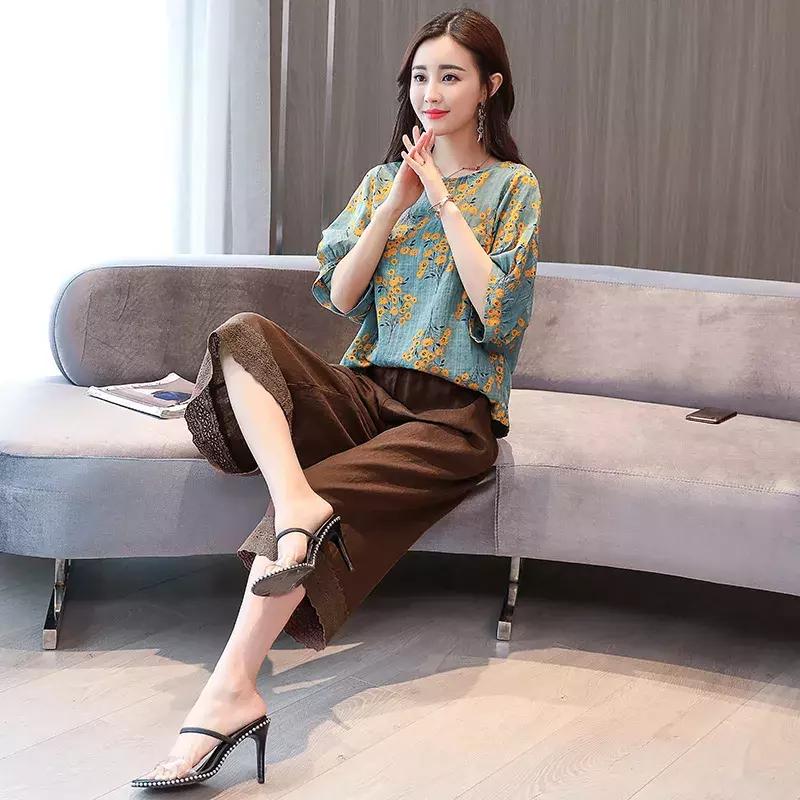 夏季穿搭女学生宽松套装裤子,宽松裤子穿搭女夏季搭配高级感