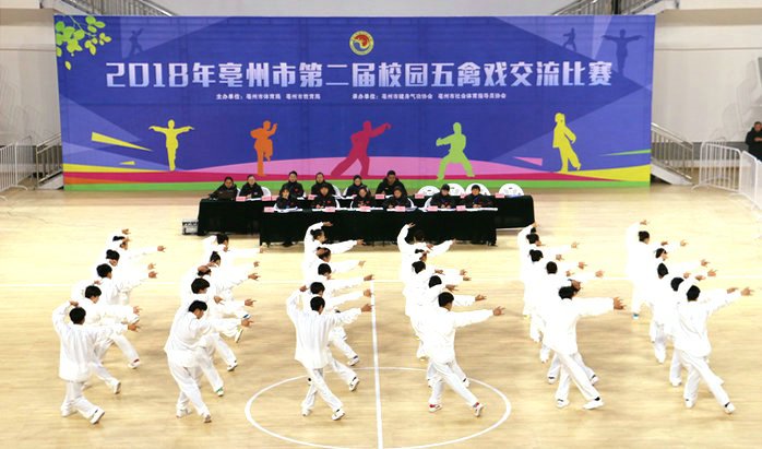 亳州中药科技学校表演五禽戏,2018年五禽戏亳州大赛评选结果