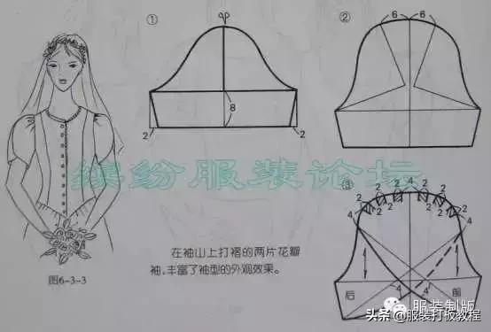 大海服装睡衣袖子裁剪教程,服装裁剪袖子教程大全
