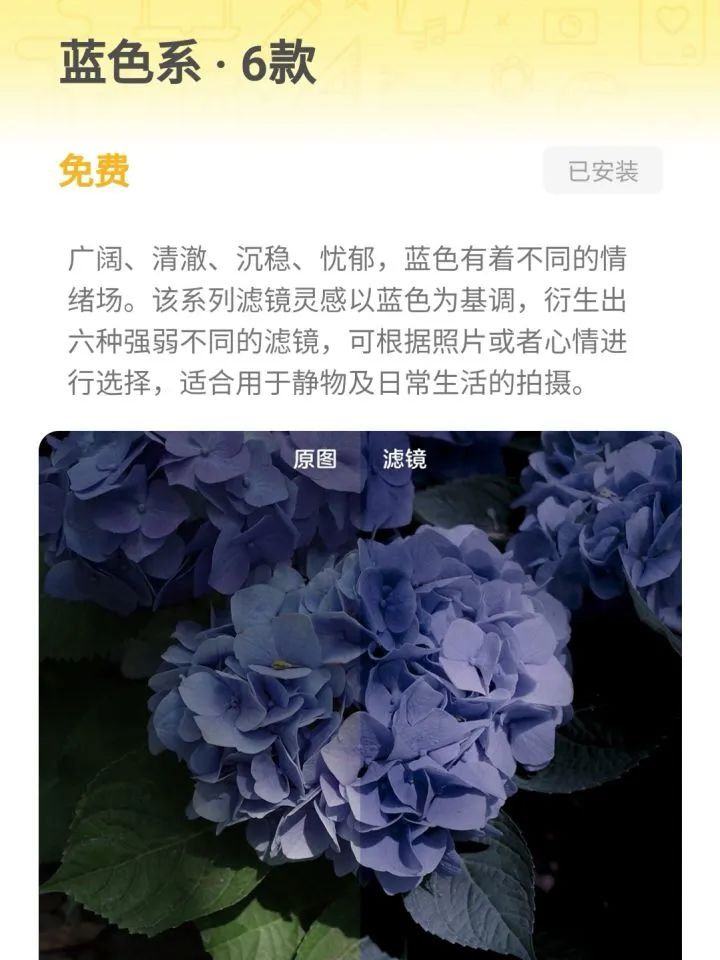 黄油相机超好看的滤镜,蓝调滤镜黄油相机
