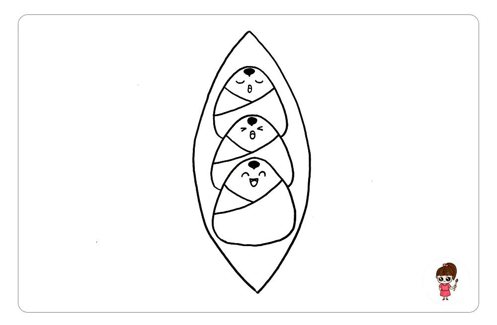 赛龙舟粽子的简笔画简单又好看,画粽子和赛龙舟简笔画幼儿