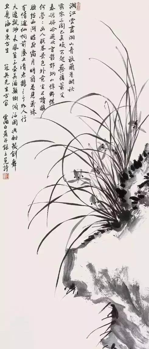 中国十大名家画兰,中国画名家画兰