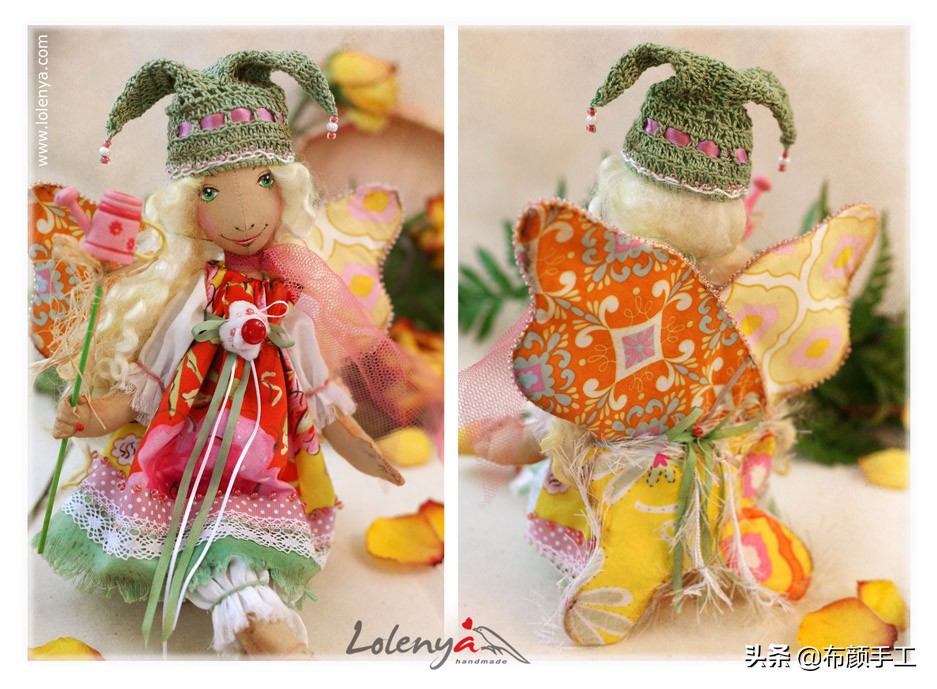 OlgaAbakumova的布艺娃娃，魔法花园里小花仙