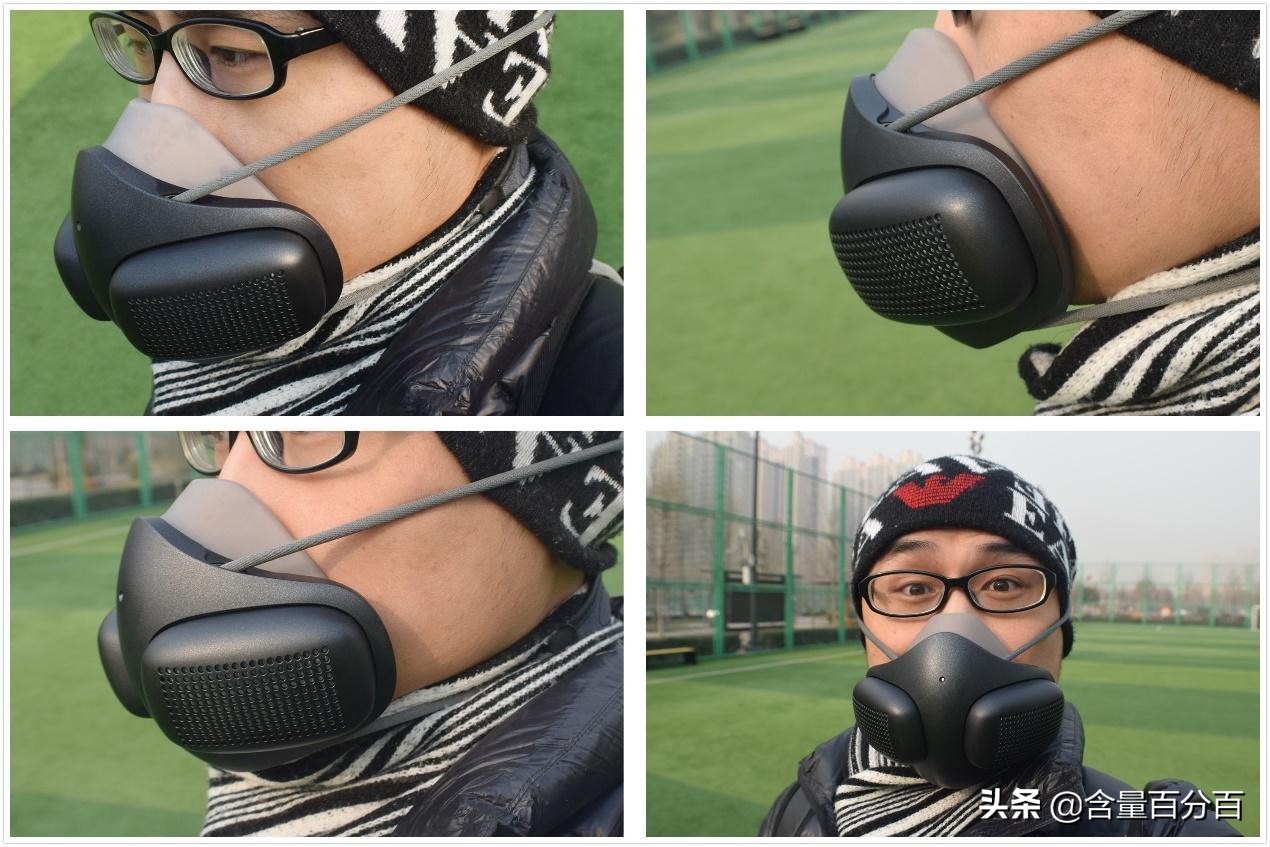 自带风扇的口罩,防雾霾电动透气口罩