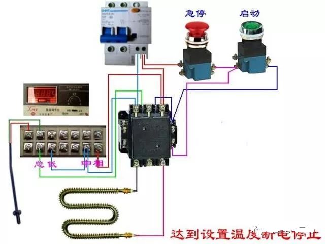费控电表外置断路器接线图,脱扣断路器接线图带三相电表